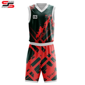 Latest Design Adult Size Team Wear <b>Men</b> Basketball Uniform OEM Services Custom Digital Print Breathable Summer Basketball - Product Image 1