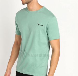 T-shirts surdimensionnés à la mode pour hommes Logo de broderie personnalisé T-shirt Streetwear en coton lourd - Product Image 4