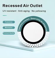 Diffuseur d'air rond sans cadre de 75 mm pour une ventilation minimaliste à domicile