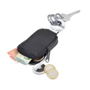 Portachiavi in Pelle Personalizzato con Tasca per Gadget, Accessorio Portachiavi Personalizzabile - Product Image 4