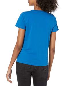 เสื้อยืดผ้าฝ้าย100% ลายเรียบหลากสีสำหรับผู้หญิงเสื้อยืดโอเวอร์ไซส์พิมพ์โลโก้ขนาดต่างๆ2025ฟรีตัวอย่าง - Product Image 4