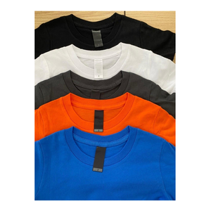 เสื้อยืดคอกลมผ้าคอตตอนหลากสีสำหรับผู้หญิงเสื้อยืดผ้าฝ้าย100% คอกลมสำหรับใส่ลำลอง - Product Image 1