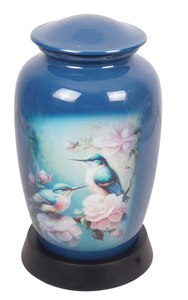 Urna de cremación brillante con acabado de imagen para adultos, urna funeraria de Metal decorativa para interiores con suministros de cremación con acabado pintado - Product Image 6