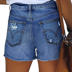 Jeans High Waisted Plus Size <b>Shorts</b> for <b>Women</b> Casual <b>Women's</b> <b>Shorts</b> Jeans Plus Size Fashion New Style - Product Image 3
