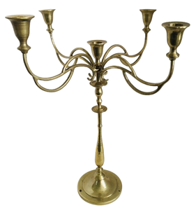Décoration intérieure de maison Candélabre haut en aluminium au design unique Bougeoirs décoratifs faits à la main - Product Image 6