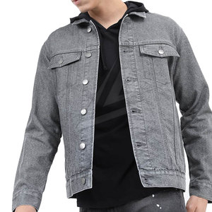 OEM Services High Quality Custom Design <b>Men</b> Jeans <b>Jacket</b> New Design Jeans <b>Jacket</b> for <b>Men</b> - Product Image 1
