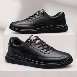 Zapatos Deportivos Casuales de Cuero para Hombre, Transpirables, Ligeros, Antideslizantes, con Aumento de Altura de 6 cm, para Primavera/Verano/Otoño/Invierno, Cálidos y Acolchados - Product Image 4