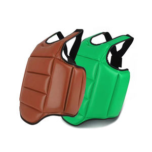 Protector de cuerpo de boxeo MMA personalizado 2022, protector de pecho de cuero transpirable para entrenamiento pesado - Product Image 5