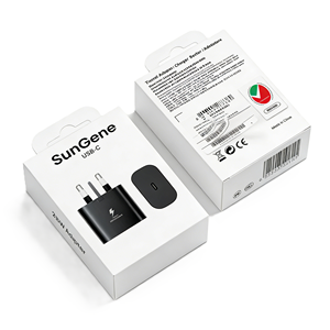 Boîte d'emballage personnalisée pour chargeur rapide PD 20W 25W, boîte en carton recyclé pour adaptateur de voyage de téléphone avec logo - Product Image 2