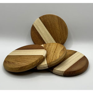 Classic Quality Natural Wood Coasters 5mm Coffee & Cup <b>Mats</b> Decorative Beverage Place <b>Mats</b> Hotel And <b>Bar</b> Accessories - Product Image 1