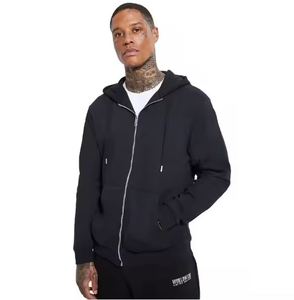 Sweat à capuche zippé pour homme avec étiquette personnalisée, style streetwear, tissu épais, 100% coton, hiver, service OEM - Product Image 1