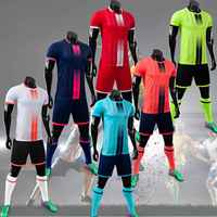 Conjunto de Camiseta de Fútbol con Pantalones Cortos, Diseño Personalizado, 100% Poliéster, Transpirable, de Secado Rápido, Nombre del Equipo Personalizado