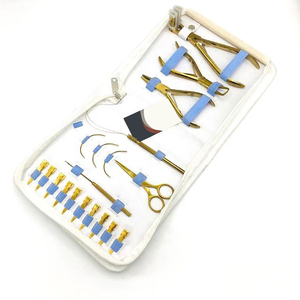 Herramientas para el cabello Cinta profesional en extensiones de cabello Alicates Extensiones de trama de acero inoxidable Cinta de sellado Alicates de abrazadera - Product Image 1