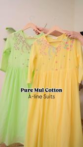 ชุดเดรสแขนยาวปักลายสำหรับผู้หญิงผ้าคอตตอนมาลีมอลที่สง่างามใหม่ฤดูร้อน - Product Image 3