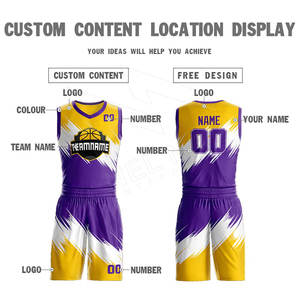2023 dernière conception de short de maillot de basket-ball réversible Service OEM personnalisé bas quantité minimale de commande BSCI Polyester Sportswear grande taille - Product Image 4