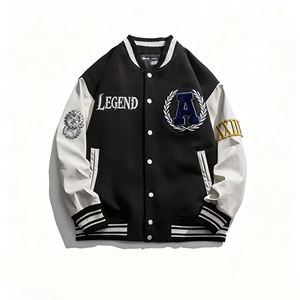 Chaquetas universitarias de hombre de estilo libre con parche personalizado de moda barata para hombre chaqueta de moda moderna elegante clásica - Product Image 1