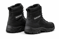 Botas Tácticas para Hombre, Negras, Duraderas, de Caña Alta, Calzado Resistente para Trabajo y Senderismo, Quickway