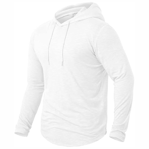 Sweat-shirt blanc minimaliste pour homme, pull blanc léger, sweat-shirt blanc, streetwear blanc, sweat-shirt blanc Pakistan - Product Image 3