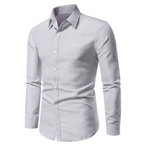 Camisa de Vestir para Hombre con Diseño Impreso Premium, Tela de Algodón Suave, Manga Larga, Uso Casual y Formal, Camisas con Logotipo Personalizado - Product Image 3
