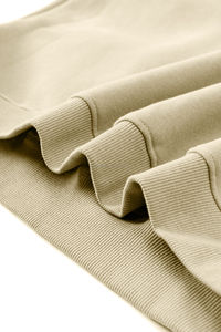 Hombres personalización Logo Streetwear en blanco pesado pulóver sudadera 100% algodón liso grueso cuello redondo suéter sudaderas con capucha para hombres - Product Image 4