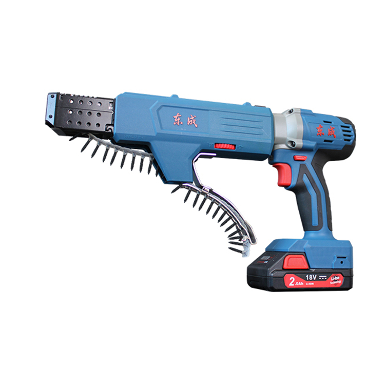 Дунчэн DCPL6 электрическая отвертка аккумуляторная батарея винтовое сверло пистолет настенная плавное изменение скорости Автоматическая подача винт пистолет