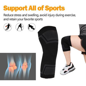 Manchon de Compression de genouillère de haute qualité, Support de genou en cuivre tricoté - Product Image 2