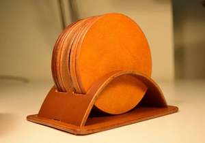 Top selling handmade leather coasters with elegant design for <b>table</b> <b>protection</b> use - Product Image 3