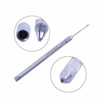 Outils pour extensions de cheveux en métal 3 en 1, aiguille à tirer, enfile-aiguille, accessoires de salon, durables