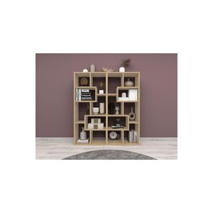 ชั้นวางหนังสือสเตนเลสสตีลอเนกประสงค์ตกแต่งสไตล์โมเดิร์นยี่ห้อ Sigma 8 ชั้น ขนาด 130x25x60 ซม. สำหรับห้องนั่งเล่น - Product Image 3