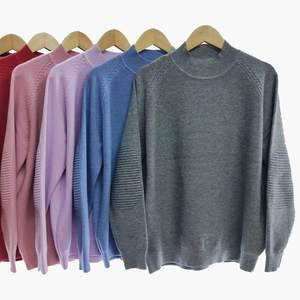 เสื้อสเวตเตอร์ถักแบบสวมหัวสำหรับผู้หญิงเสื้อสเวตเตอร์แฟชั่นลำลองแขนยาวสีเฮเซลนัทสำหรับฤดูใบไม้ร่วง - Product Image 2