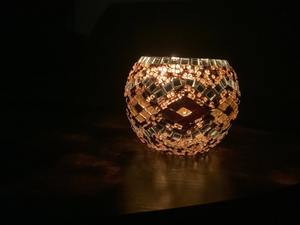 Candle <b>Holder</b> Decoration <b>Glass</b> Candle Votive Ideal Home Decor <b>Tea</b> <b>Light</b> Elegant Tabletop Mosaic <b>Glass</b> Weddings and Restaurants - Product Image 6