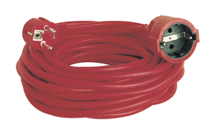 10m. Tubo prolunga Schuko 3x1.5mm. rosso 16A (GSC 0100052) - Product Image 1