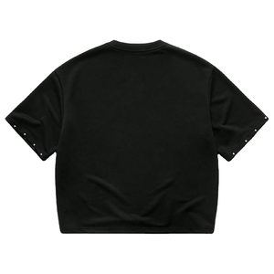 T-shirt streetwear surdimensionné avec strass, personnalisé, tendance, pour homme, avec strass - Product Image 2