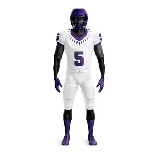 Prix de gros, uniforme de football américain personnalisable, vêtements de sport confortables, de haute qualité, antibactériens, en spandex/coton, tout inclus - Product Image 5