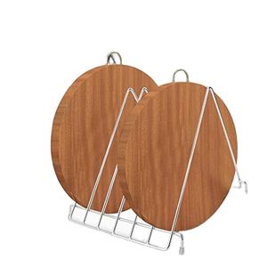 Tabla de cortar de metal de alta calidad, soporte para picar, Bandejas para servir, soporte, tapa, organizador, armario, plato, cocina - Product Image 1