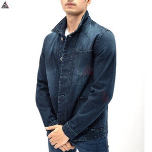 Nouvelle arrivée Veste en toile denim élégante pour hommes Fine Légère Respirante Matériel de haute qualité Logo personnalisé Prix raisonnables - Product Image 4