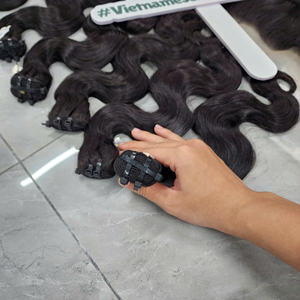Extensiones de Cabello Humano Vietnamita, Ondulado, con Frontal de Encaje Transparente 13x4, Parte Libre, 10A - Product Image 4