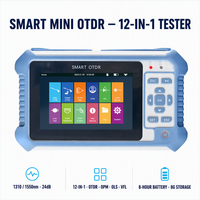 Mini OTDR intelligent portable avec écran tactile de 4,3 pouces, 1310 1550 1610 1625 nm, 24 dB, connecteur FC UPC pour test de fibre optique