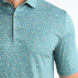 Camisa de Golf Casual para Hombre con Logotipo Personalizado, de Secado Rápido, Transpirable, de Lona, Manga Corta, con Estampado Divertido - Product Image 5