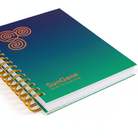 Impresión Personalizada 2026, Marca OEM Fujian, Tapa Dura A5, Encuadernación Espiral Dorada, Color CMYK, Diario de Papel para Uso Educativo, Agenda, Planificador