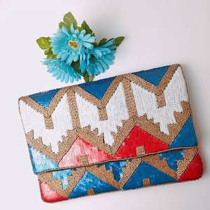 Bolso de noche de satén con cuentas hecho a mano y monedero para mujer, accesorio de fiesta perfecto - Product Image 2