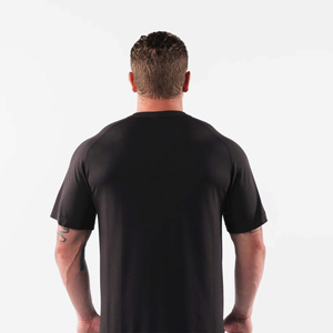 Alta calidad transpirable Wicking Running entrenamiento deporte Fitness Color sólido gimnasio camisetas hombres con estilo - Product Image 4