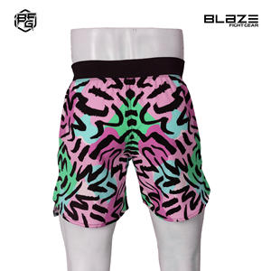 Short de boxe unisexe anti-rides confortable MMA BJJ Fight Wear motif personnalisé poche zippée sur les deux côtés vente en gros - Product Image 4