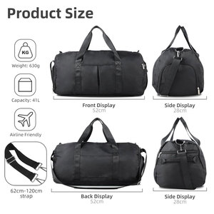 Versatile Sac de <b>Sport</b> Duffel <b>Bag</b> – Durable Black <b>Sports</b> <b>Bag</b> with Spacious Storage for <b>Gym</b> & Travel <b>Bag</b> - Product Image 6