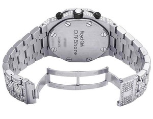 Montre en argent sterling 925 plaqué or, entièrement sertie de diamants Moissanite, style Hip Hop, mouvement à quartz de luxe pour la mode masculine - Product Image 5