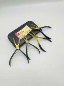 Dernière pince à cheveux en acier inoxydable 2 trous outils d'extension de cheveux multifonctionnels pour l'épilation Micro anneau boucle - Product Image 3