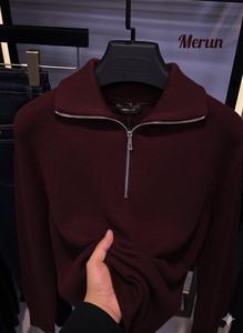 T-shirt à col montant en coton 100% pour homme Respirant Col rond uni Motif imprimé uni Fil court Teint en fil Techniques de lavage - Product Image 2