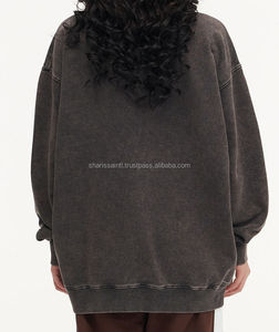 Nuevas Sudaderas 100% Algodón para Hombre y Mujer, Sudaderas Personalizadas Unisex Lisas de Otoño, Sudaderas de Manga Larga, Sudaderas Gruesas con Lavado Ácido - Product Image 6