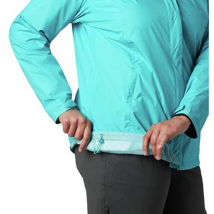 Nouvelle arrivée veste coupe-vent pour femmes 100% Polyester Soft Shell Zipper Fly Jacket personnalisé Logo Printing OEM Supply - Product Image 5