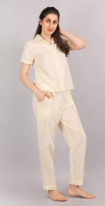 High Quality <b>women</b> cotton Cotton Pyjama Set Customization Loungewear Pyjama Set <b>Women</b> Long <b>Pajamas</b> Set - Product Image 3